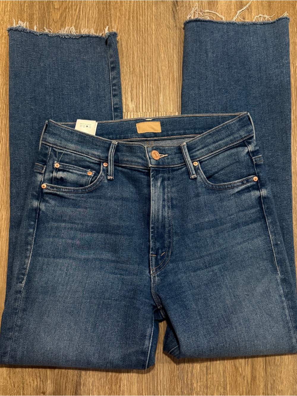 MOTHER Crop Fray Jeans SZ 26